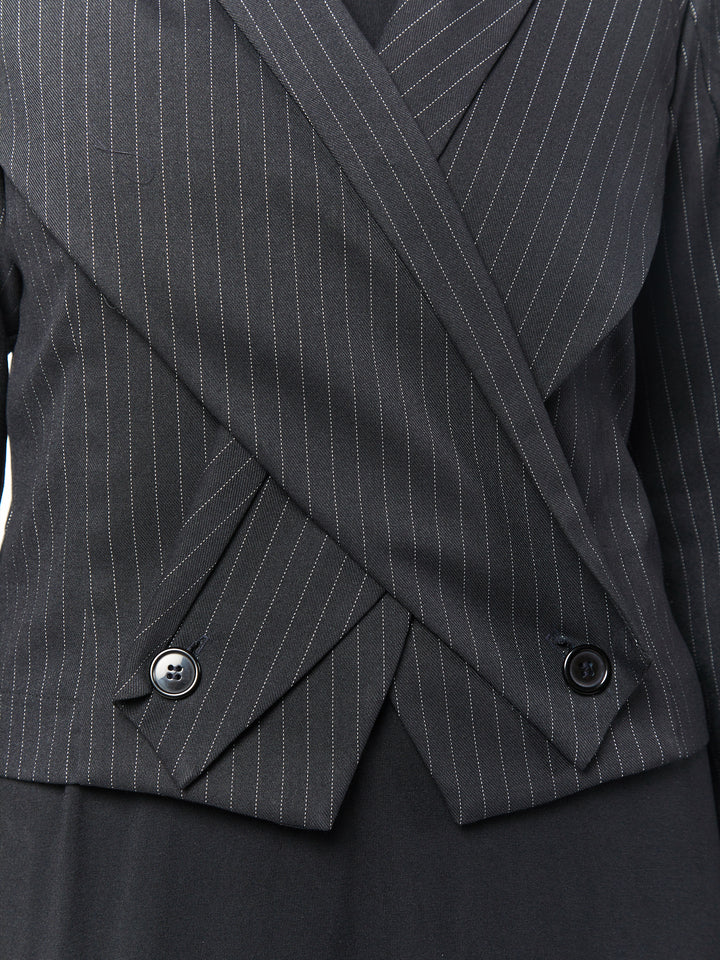 OBI Pinstripe Crossover Jacket