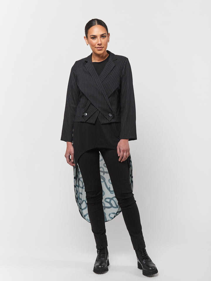 OBI Pinstripe Crossover Jacket