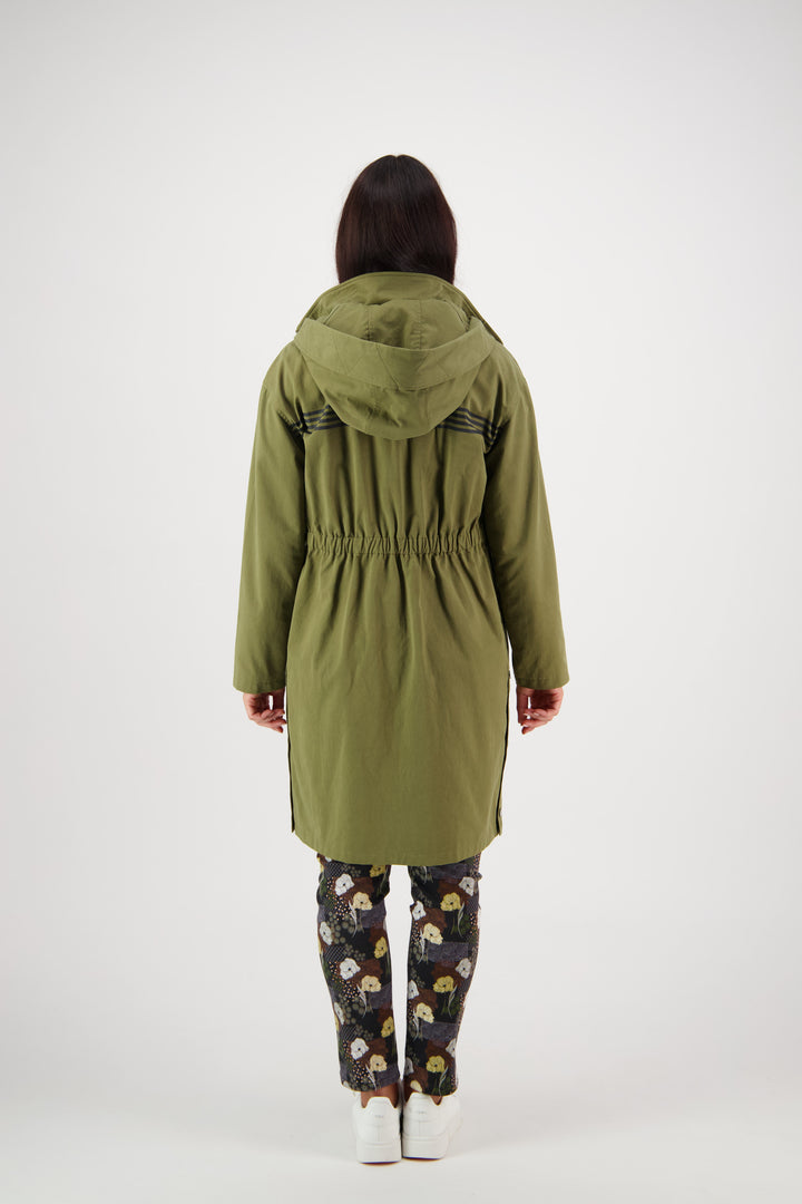 Anorak with Ribbed Cuff and Collar