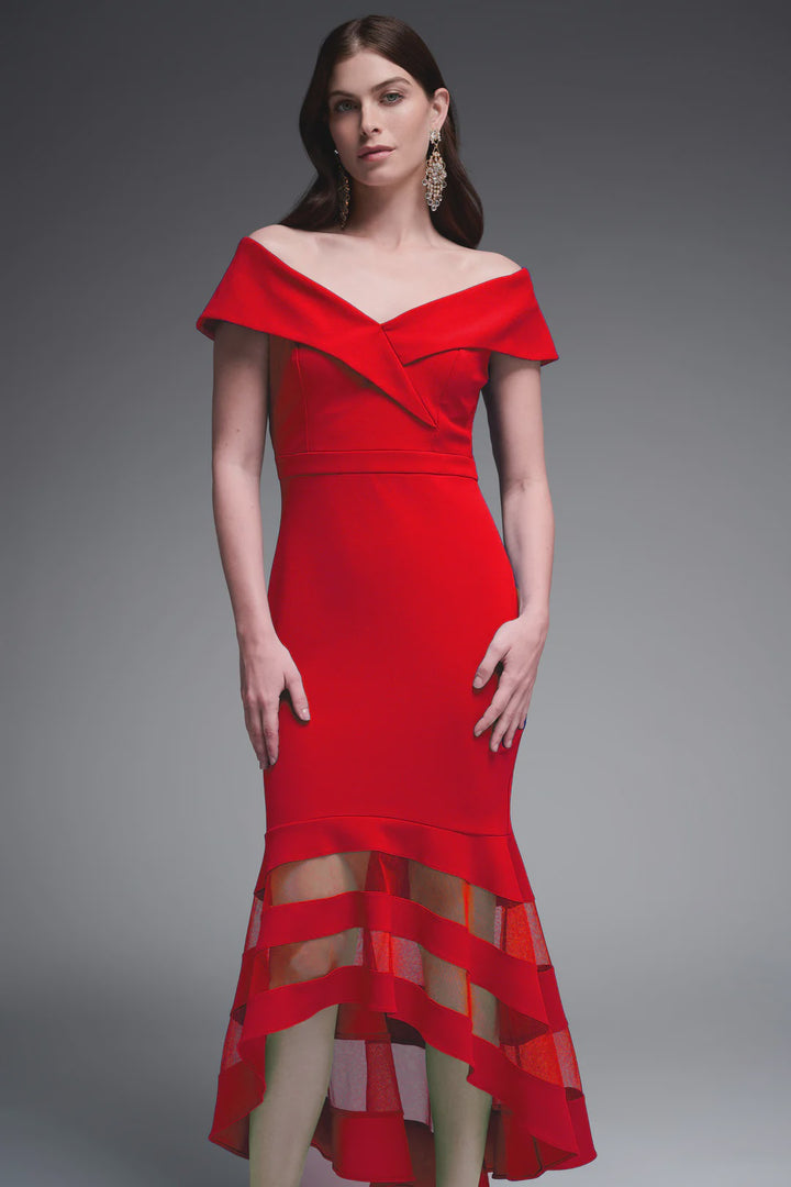 Joseph Ribkoff Scuba Crepe Trumpet Dress