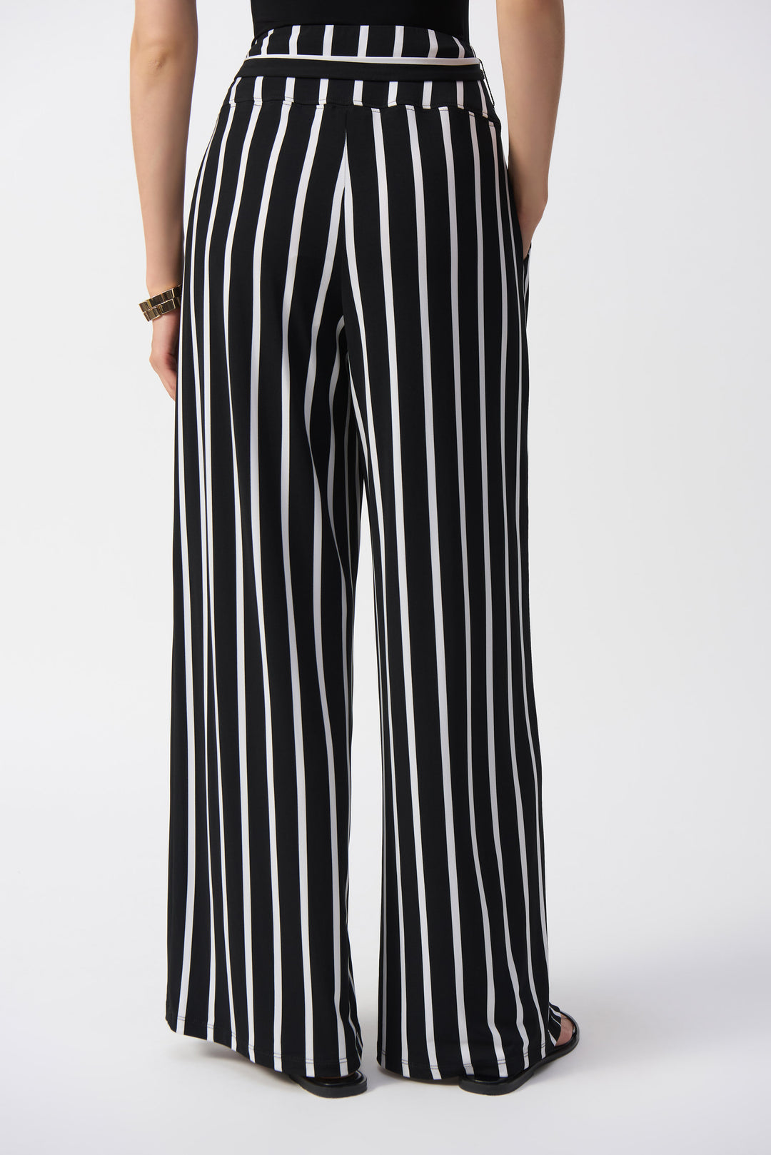 Joseph Ribkoff Stripe Silky Knit Wide Pants