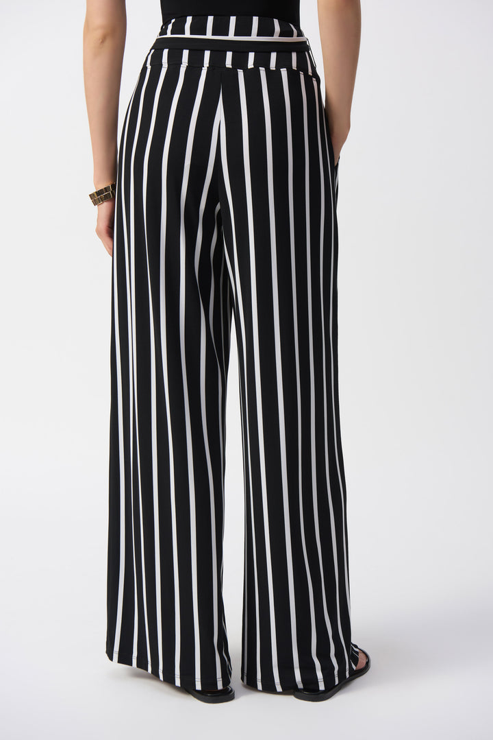 Joseph Ribkoff Stripe Silky Knit Wide Pants
