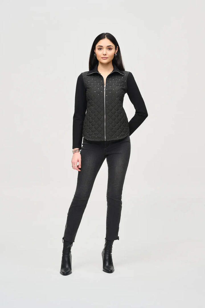 Joseph Ribkoff Quilted Sequin Jacket