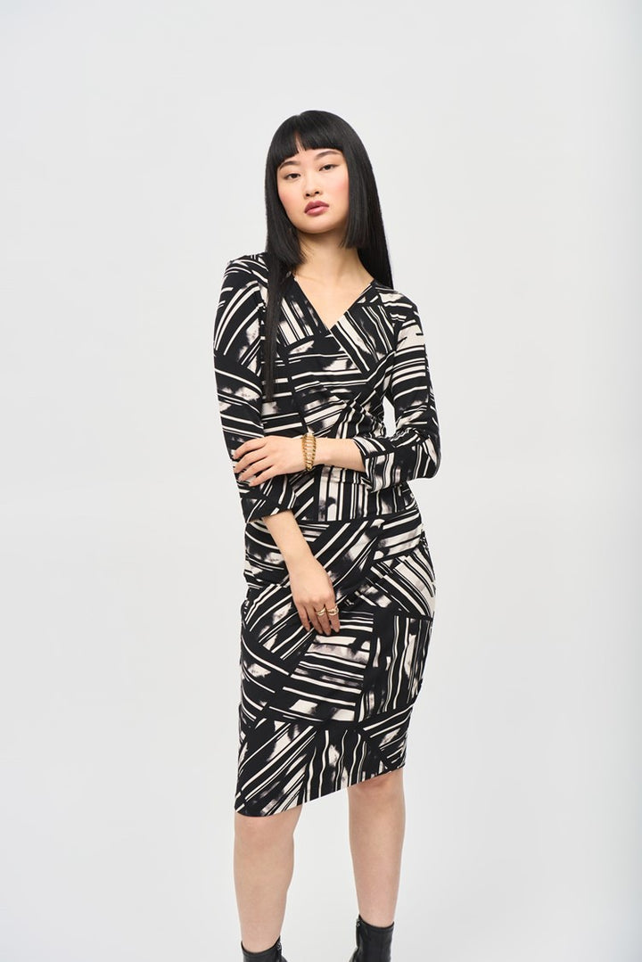 Joseph Ribkoff Bohemian Abstract Bodycon Dress