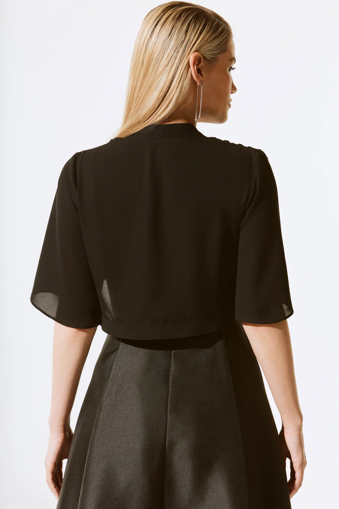 Joseph Ribkoff Georgette Bell Sleeve Bolero