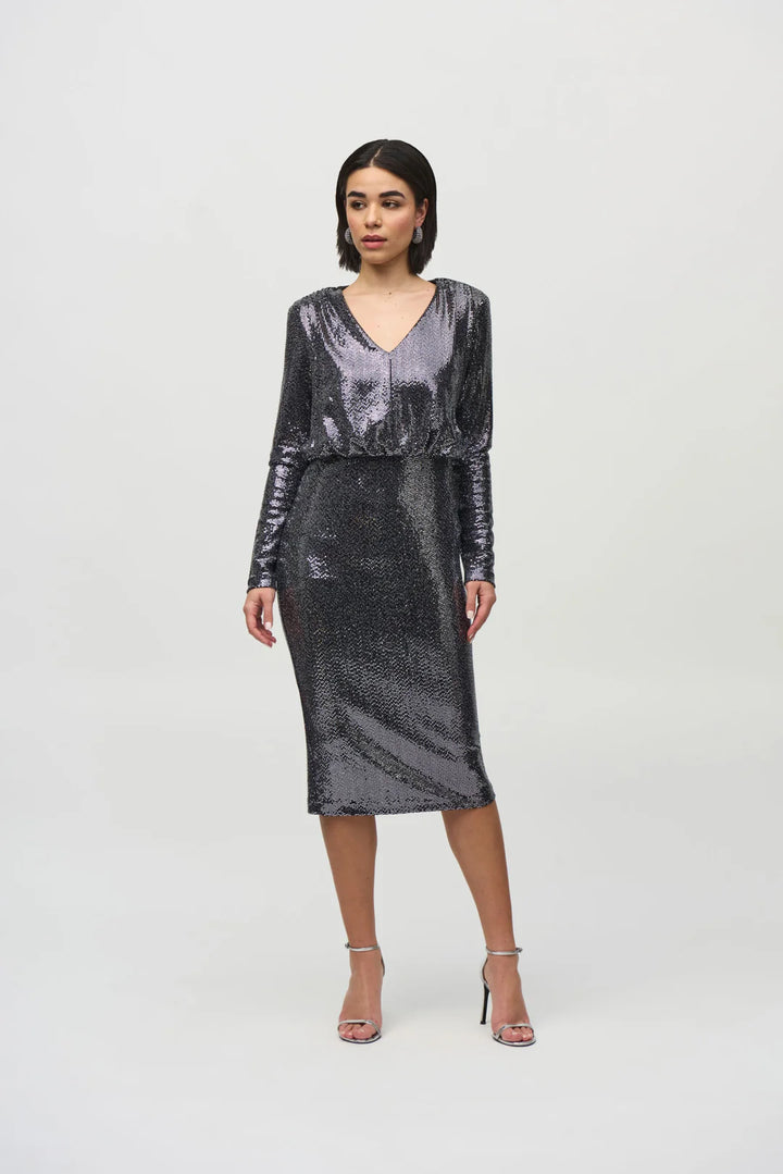 Joseph Ribkoff Sequins Sheath Dress