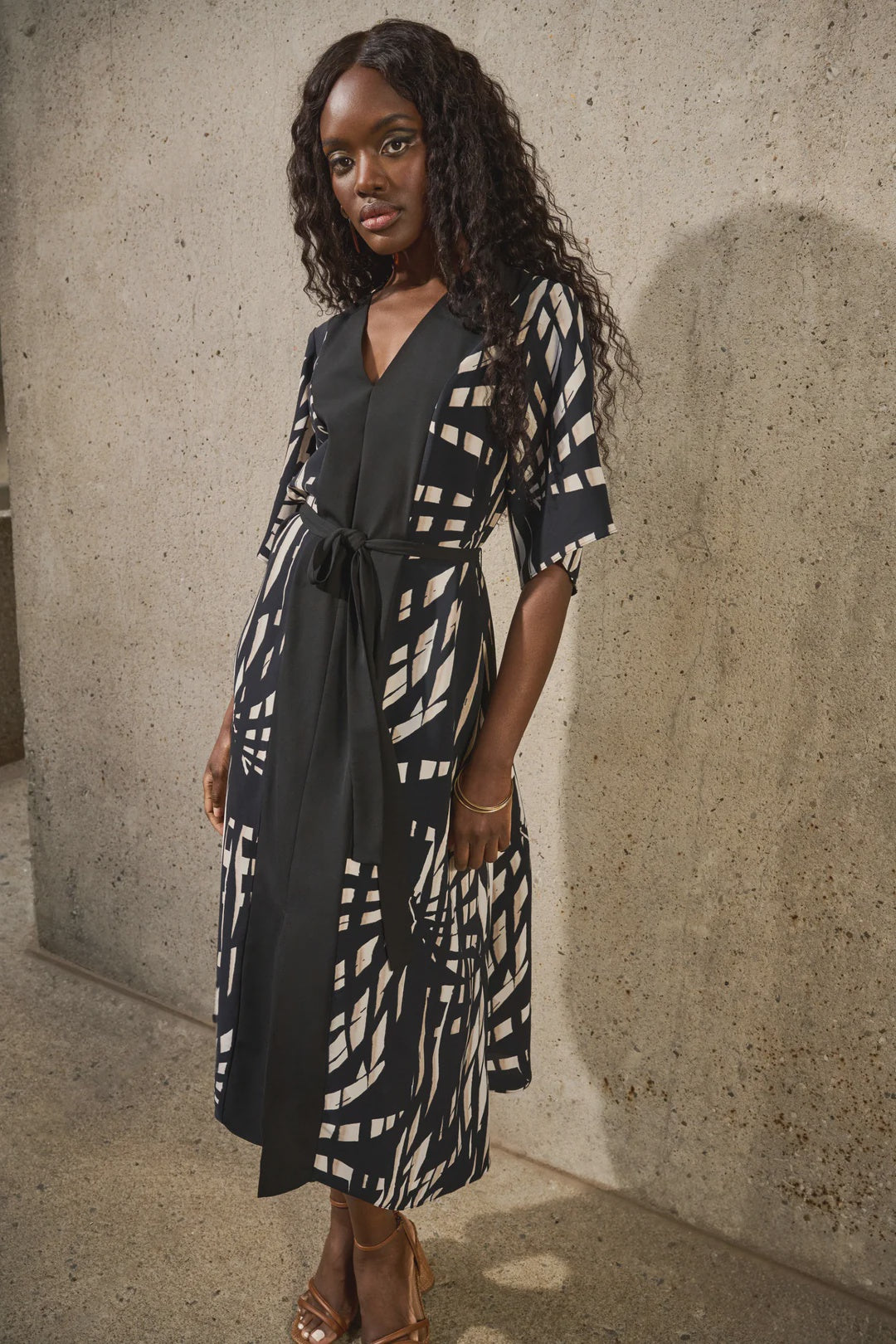 Joseph Ribkoff Tropical A-Line Dress