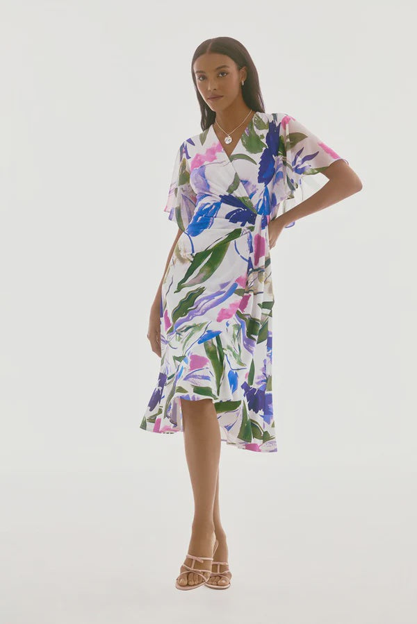 Joseph Ribkoff Floral Wrap Dress