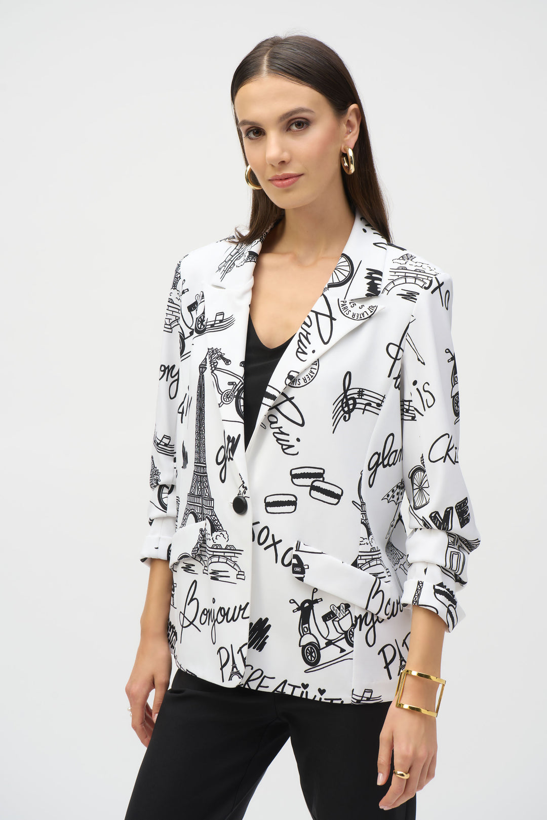 Joseph Ribkoff Conversational Print Blazer