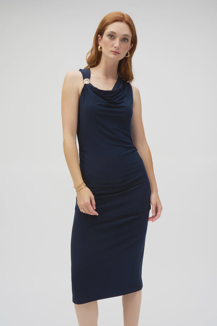 Joseph Ribkoff Sheath Draped Dress