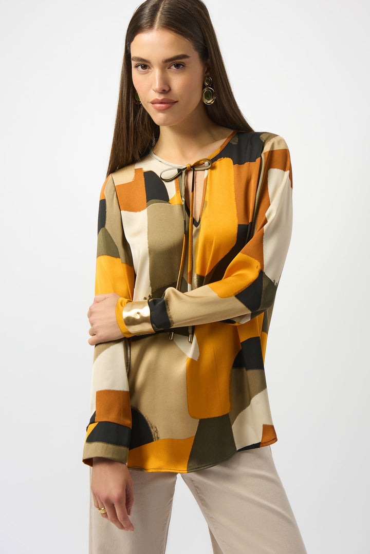 Joseph Ribkoff Abstract Tunic