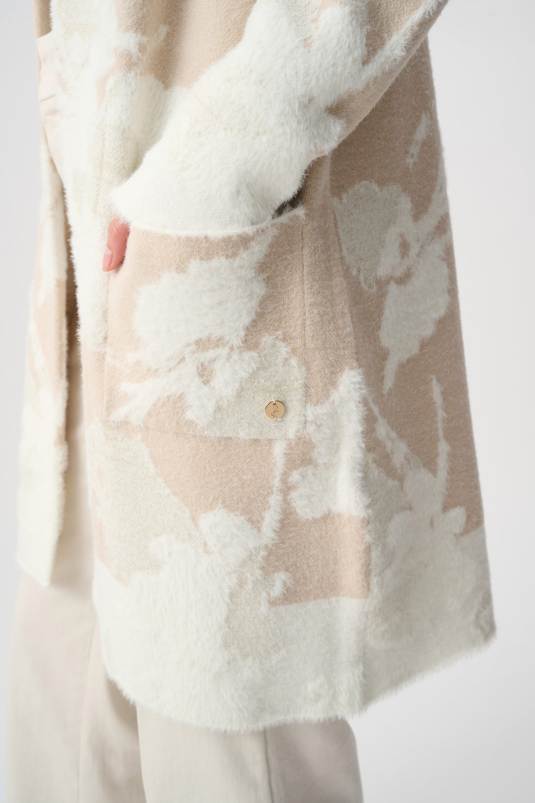 Joseph Ribkoff Jacquard Long Cardigan