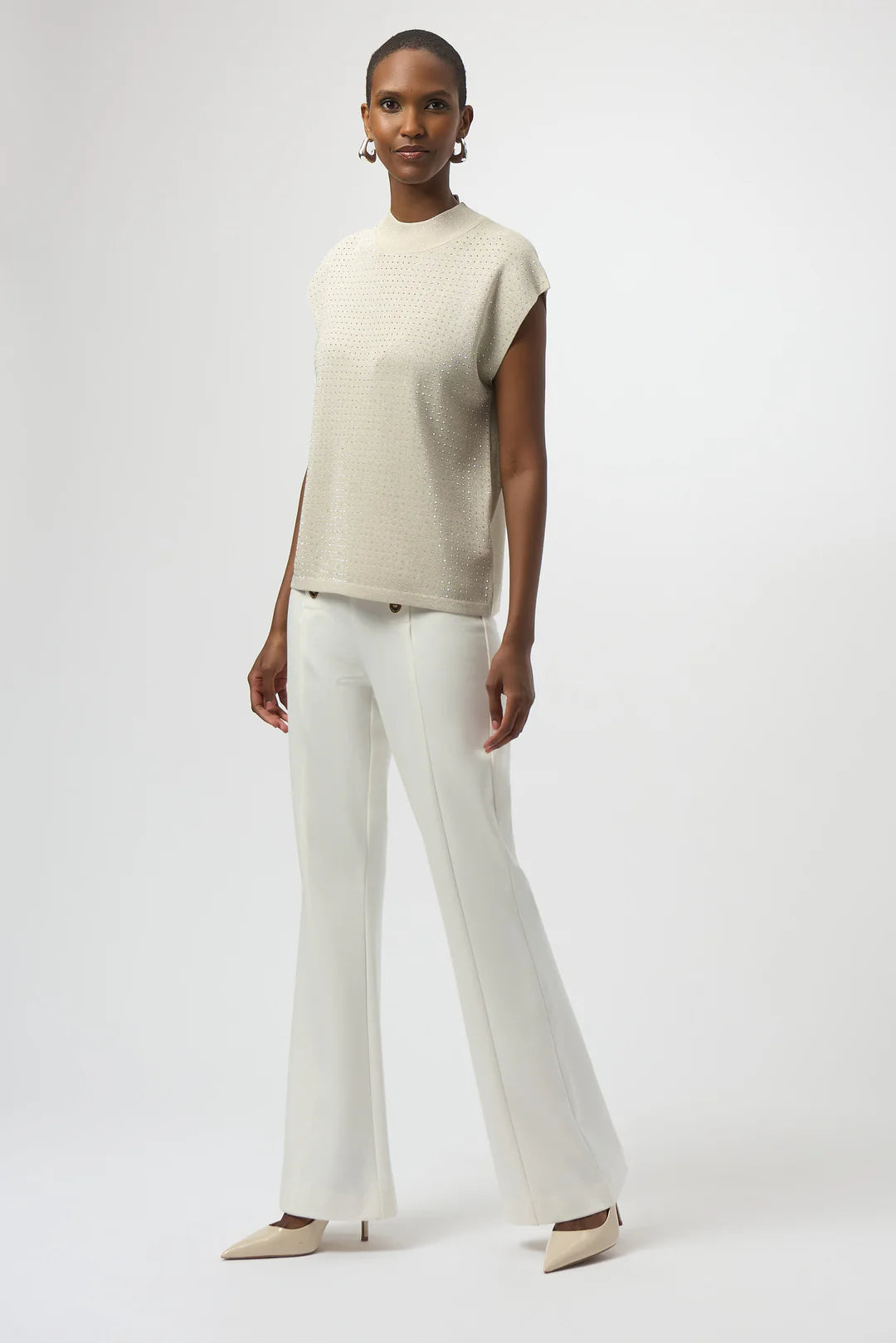 Joseph Ribkoff High Neck Sleeveless Pullover
