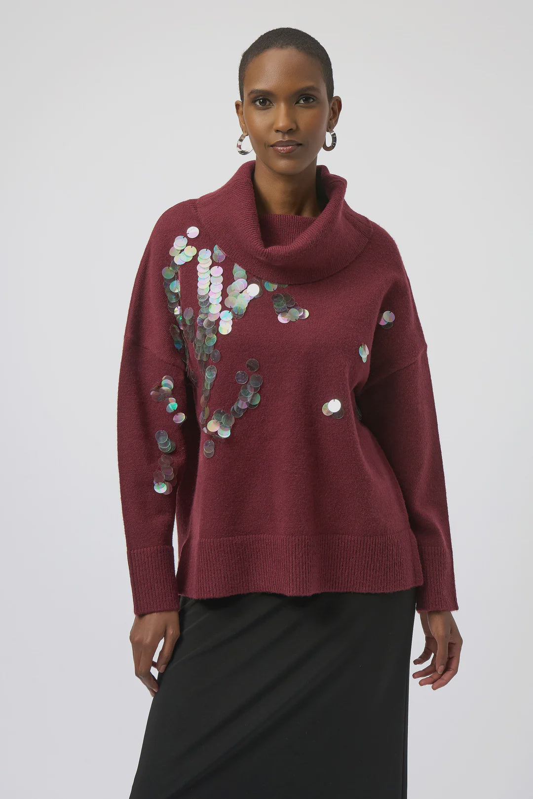 Joseph Ribkoff Turtle Neck with Sequins