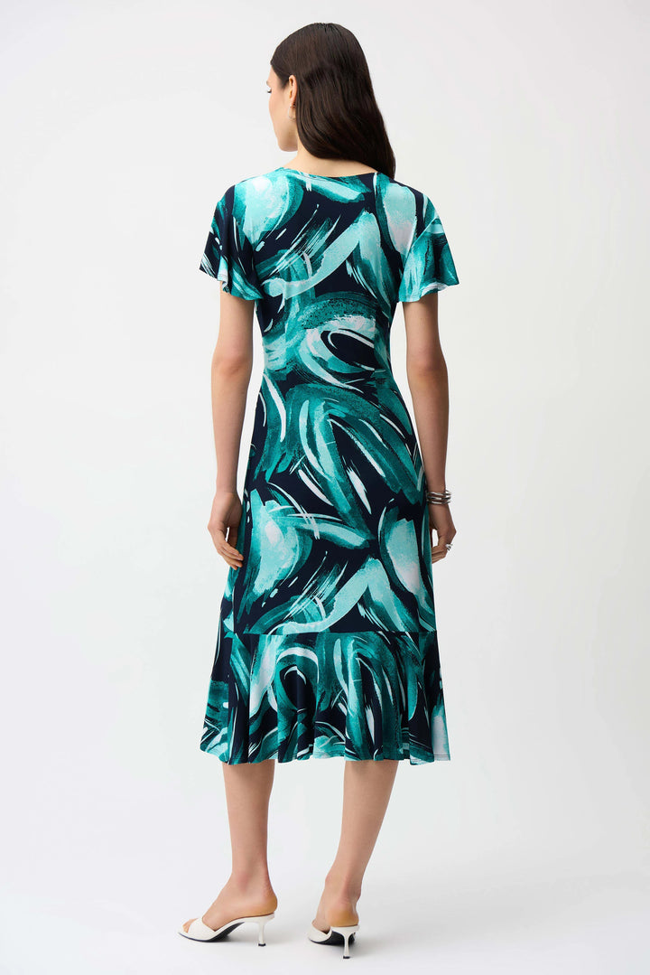 Joseph Ribkoff Abstract Wrap Dress
