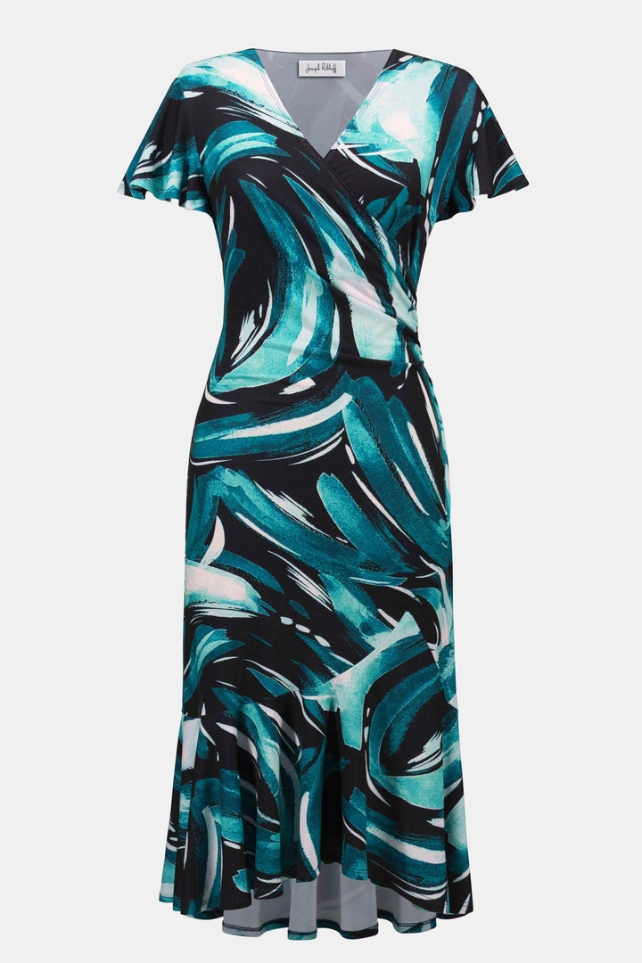 Joseph Ribkoff Abstract Wrap Dress
