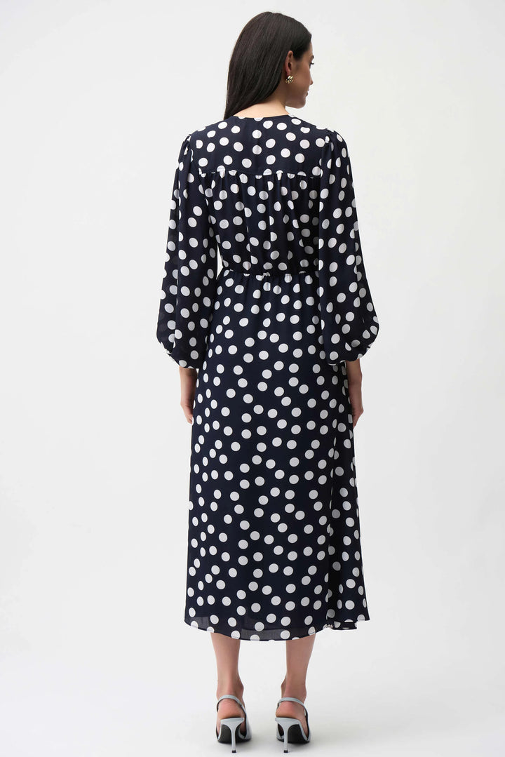 Joseph Ribkoff Dot Wrap Dress