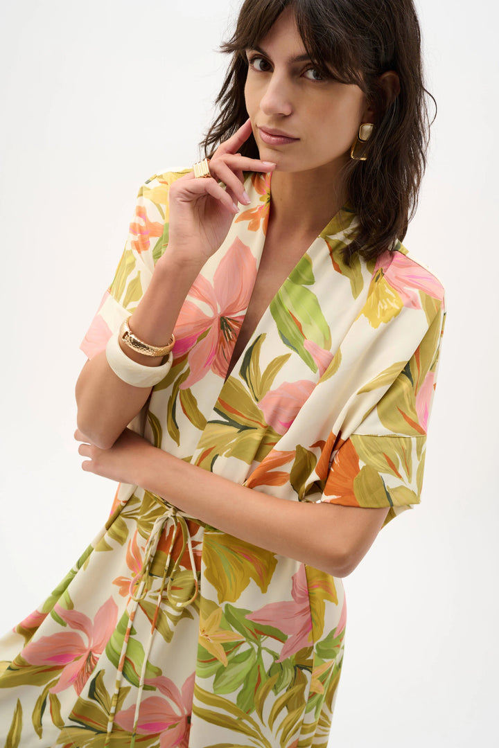 Joseph Ribkoff Tropical Print Dress