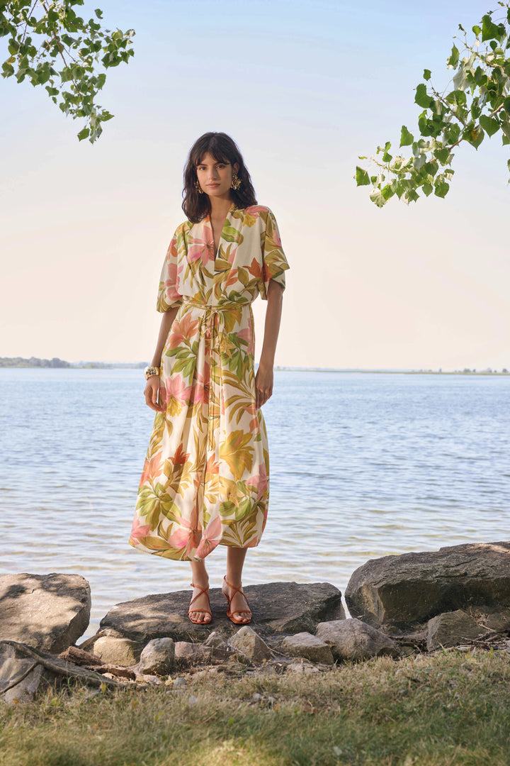 Joseph Ribkoff Tropical Print Dress