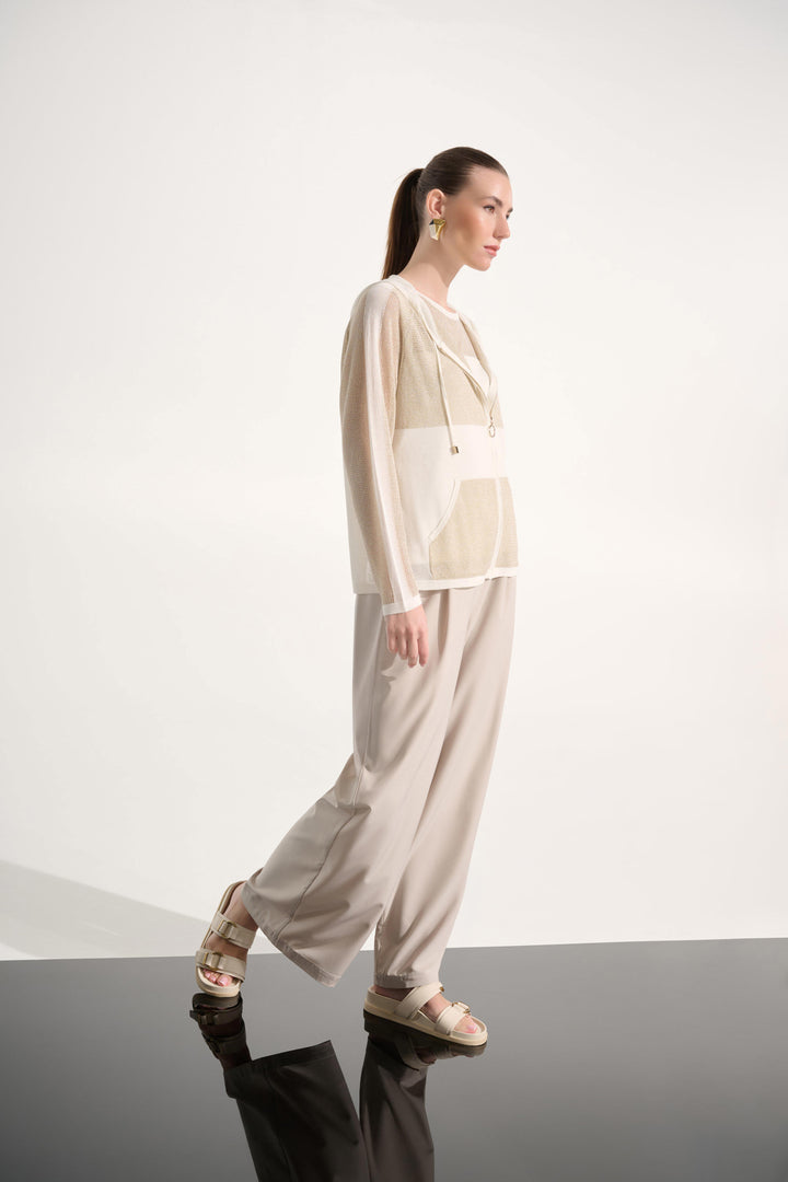 Joseph Ribkoff Hooded Zip Jacket