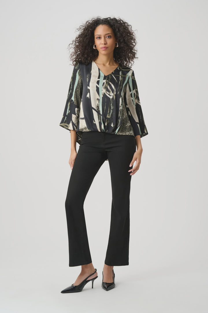 Joseph Ribkoff Satin Boxy Top