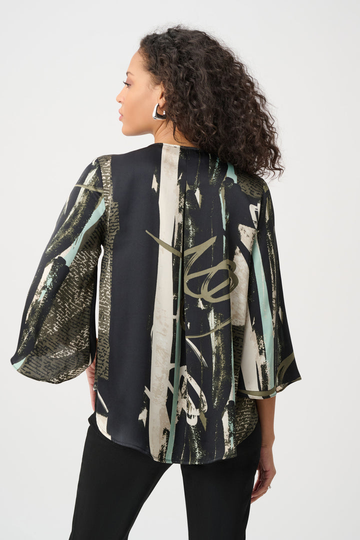 Joseph Ribkoff Satin Boxy Top