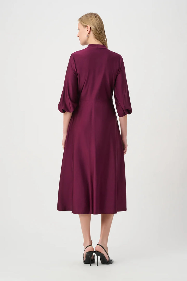 Joseph Ribkoff Knit Satin Flowy Wrap Dress