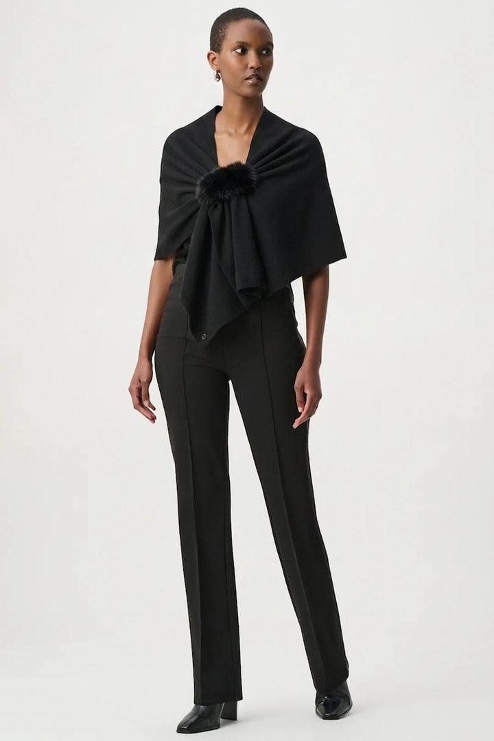 Joseph Ribkoff Faux Fur Draped Cover Up