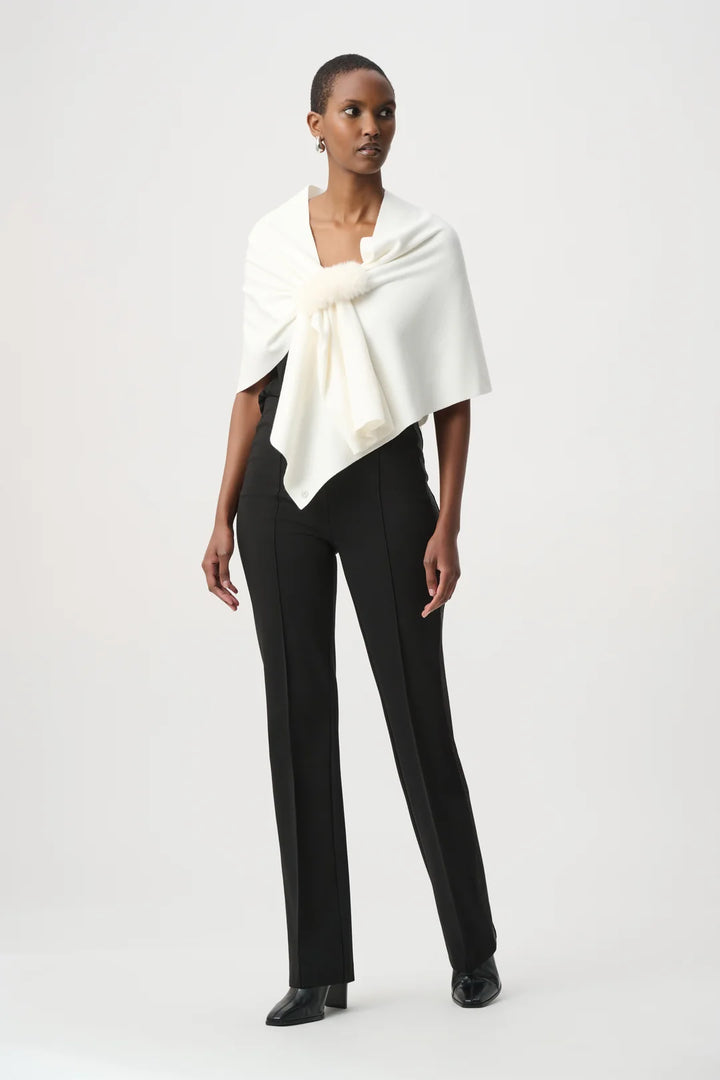 Joseph Ribkoff Faux Fur Draped Cover Up