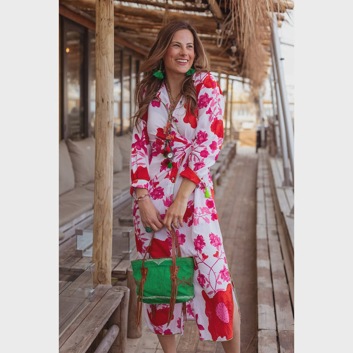 Place Du Soleil Pink Flower Dress