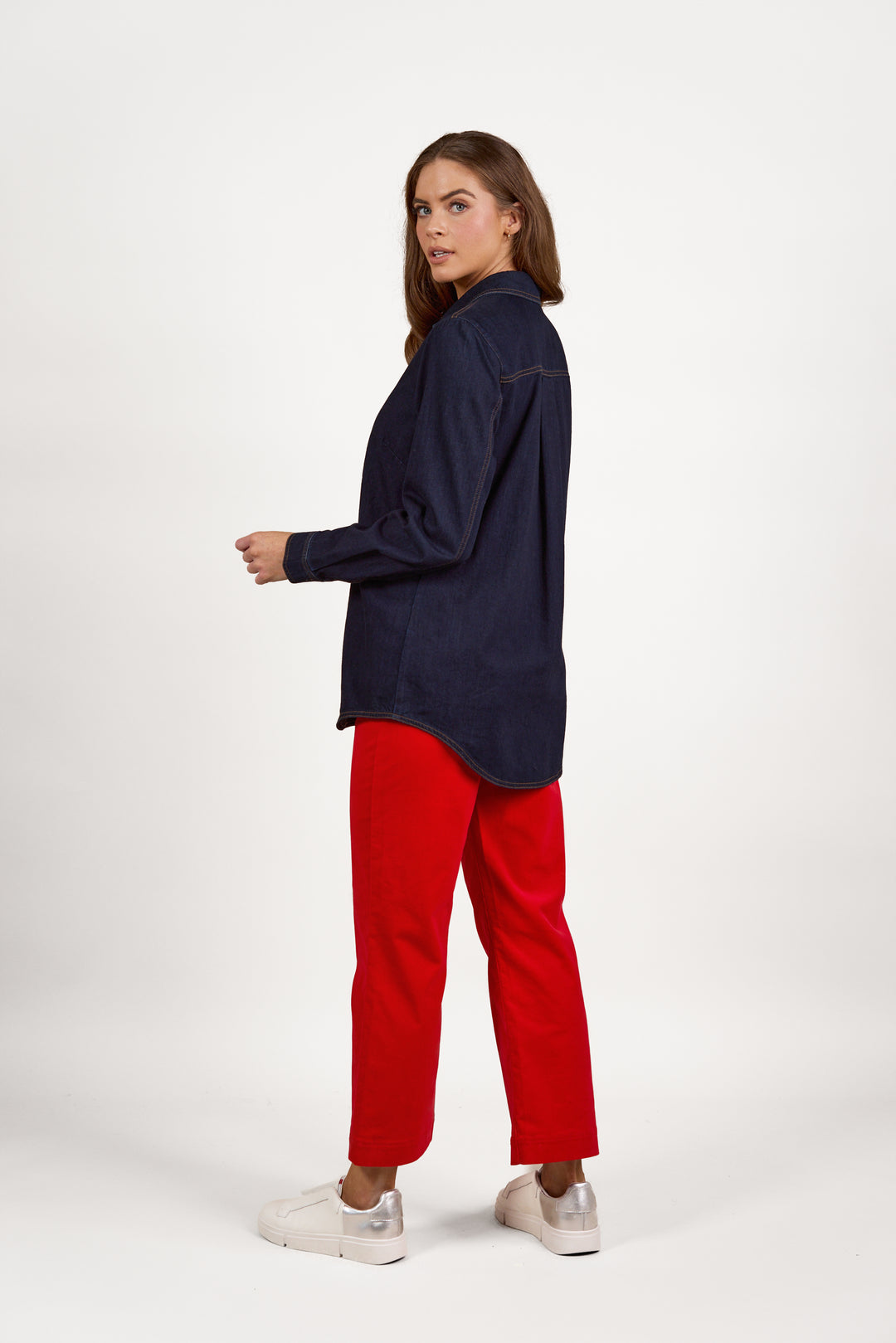Vassalli Denim Shirt with Poppers