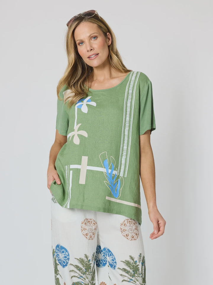 Clarity Bay Leaf Top