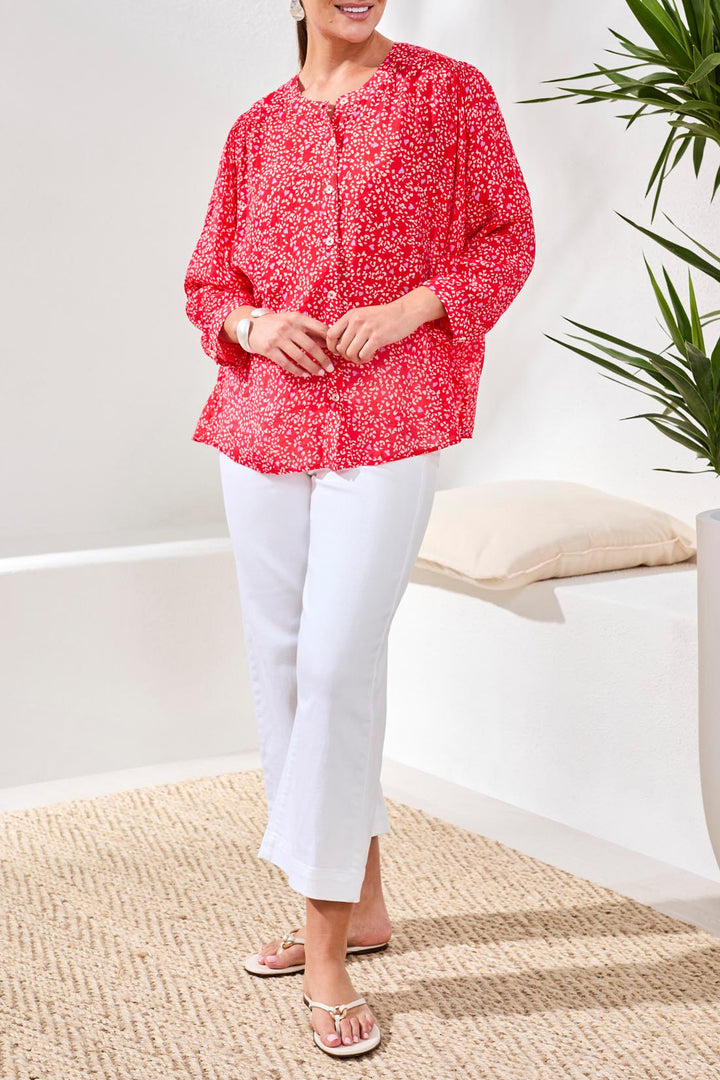 Tribal Dolman Sleeve Blouse