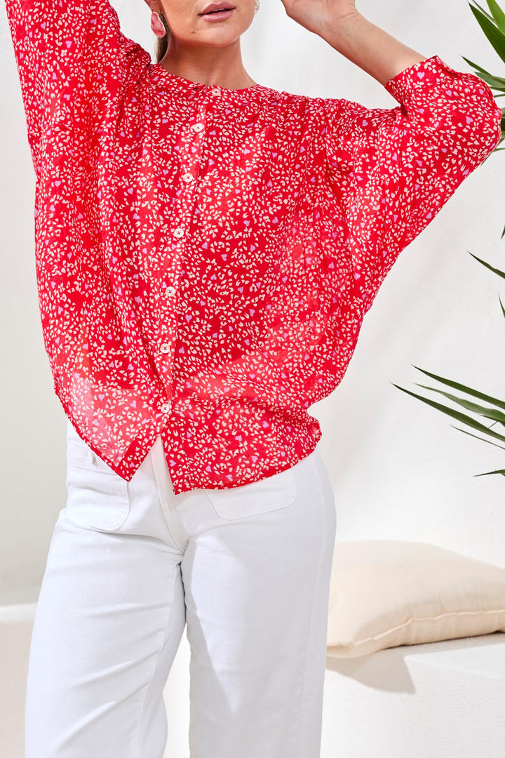 Tribal Dolman Sleeve Blouse