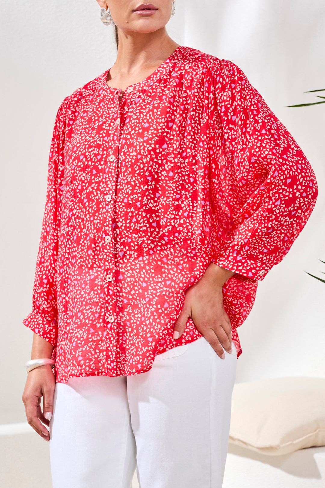 Tribal Dolman Sleeve Blouse