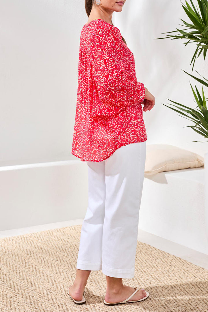 Tribal Dolman Sleeve Blouse