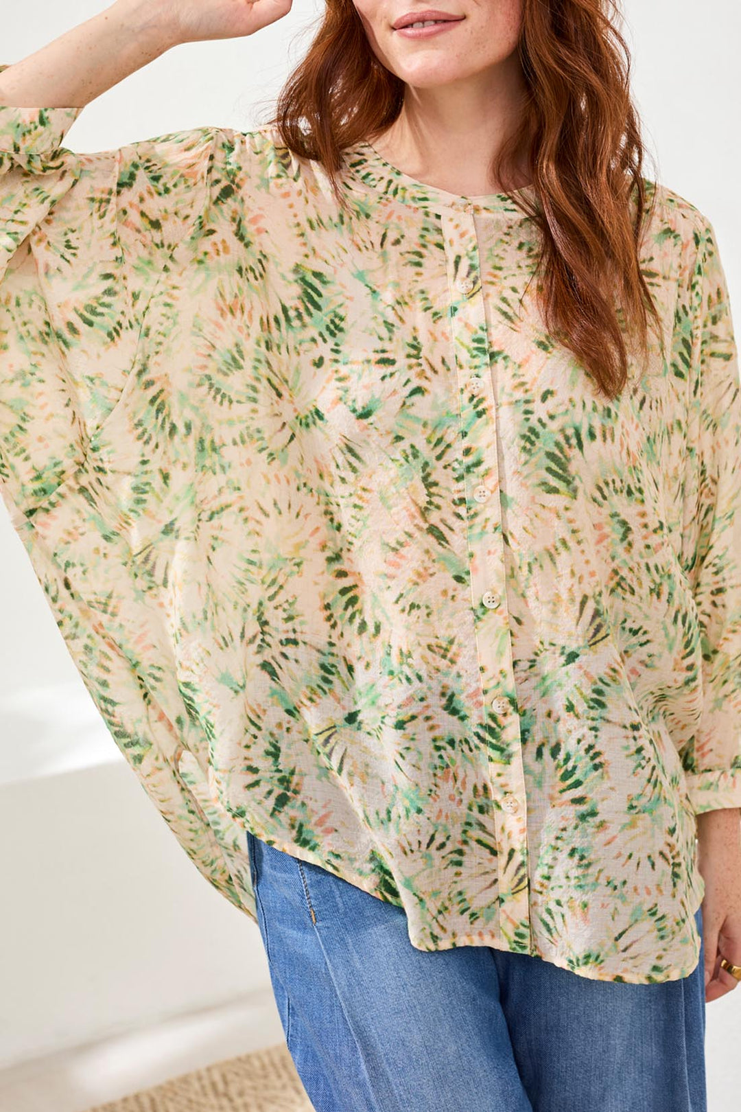 Tribal Dolman Sleeve Blouse