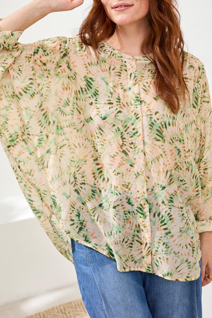 Tribal Dolman Sleeve Blouse
