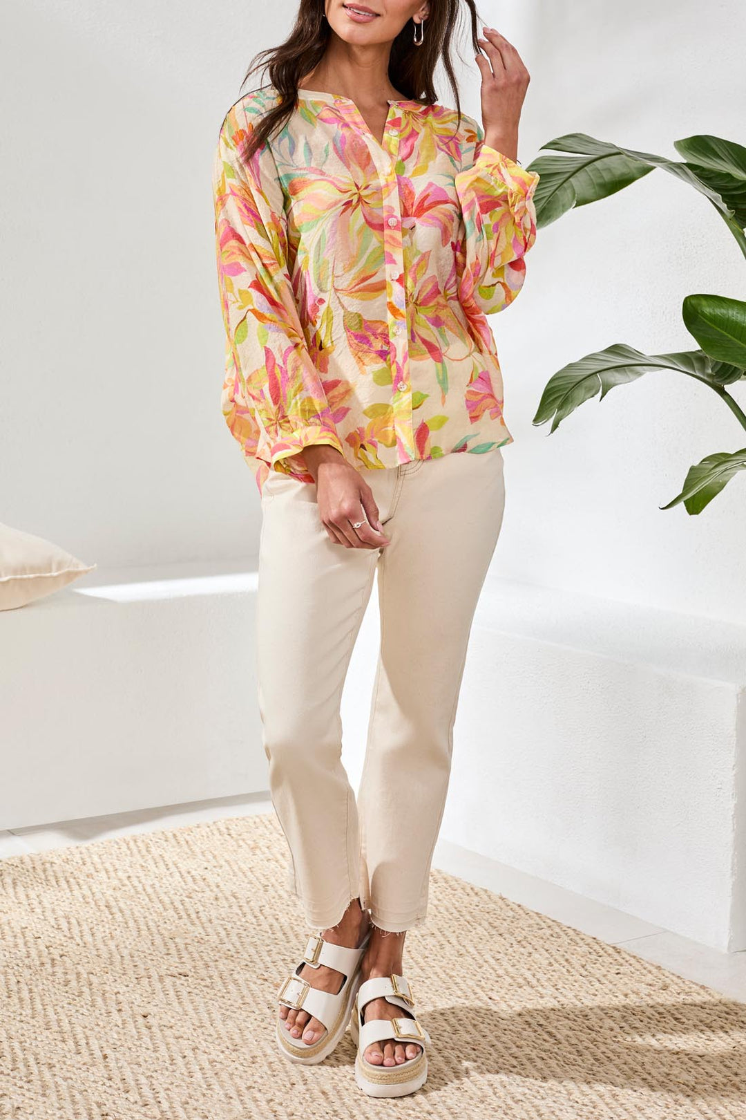 Tribal Dolman Sleeve Blouse