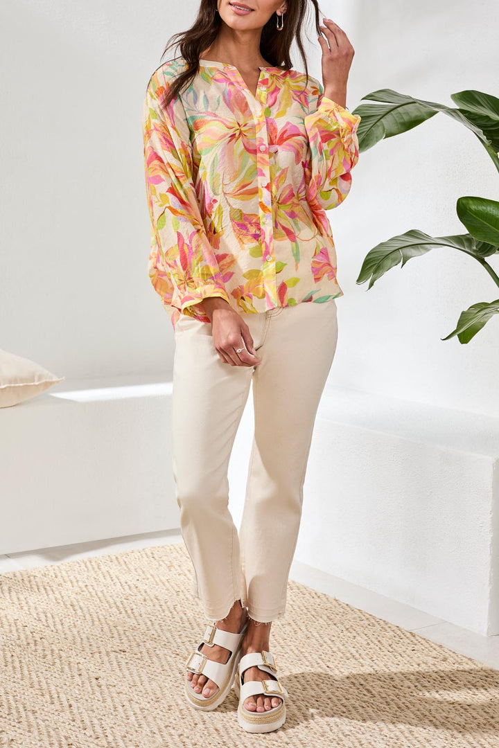 Tribal Dolman Sleeve Blouse