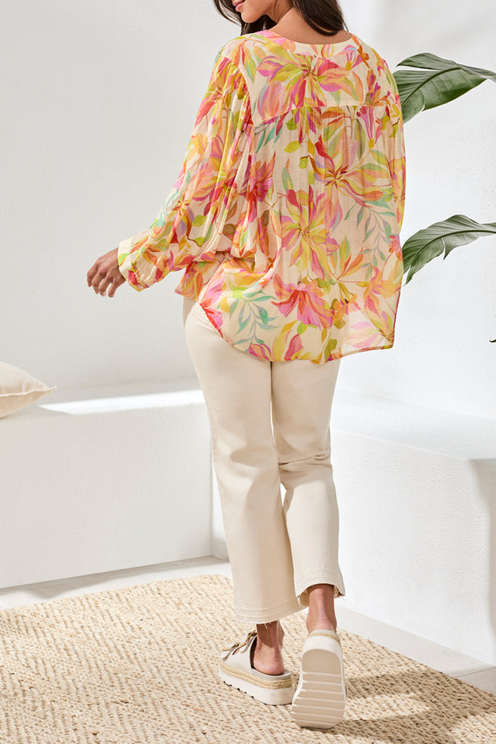 Tribal Dolman Sleeve Blouse