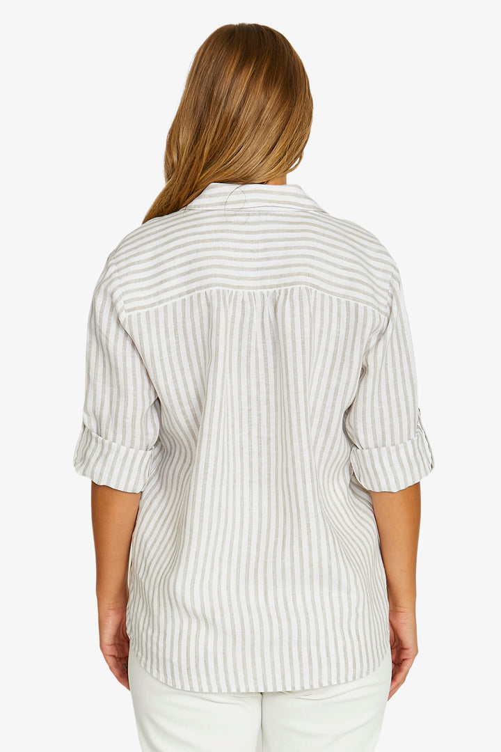 Jump Striped Linen Shirt