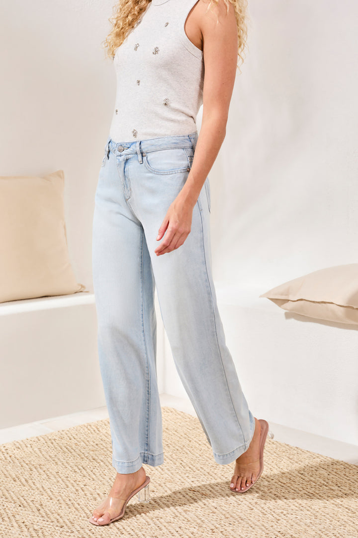 Tribal Audrey Flowy Wide Leg Jeans
