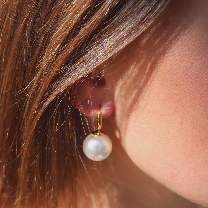 FV Round Pearl Earring