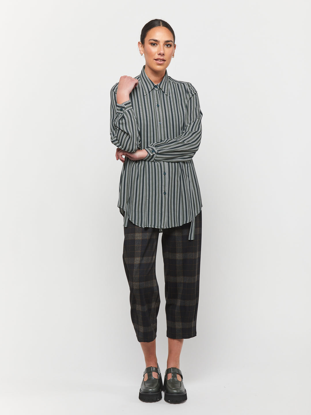 OBI Lattice Tuxedo Shirt