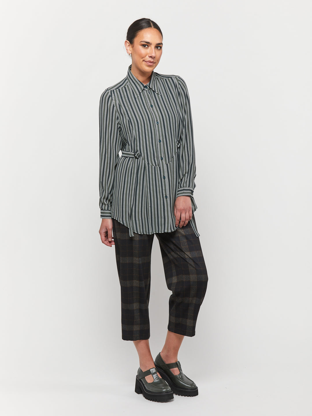 OBI Lattice Tuxedo Shirt