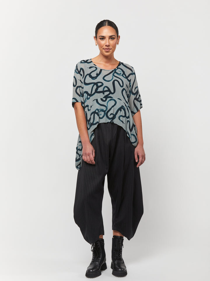 OBI Medusa Drape Top