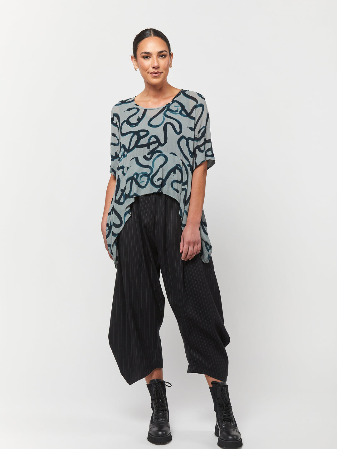 OBI Medusa Drape Top