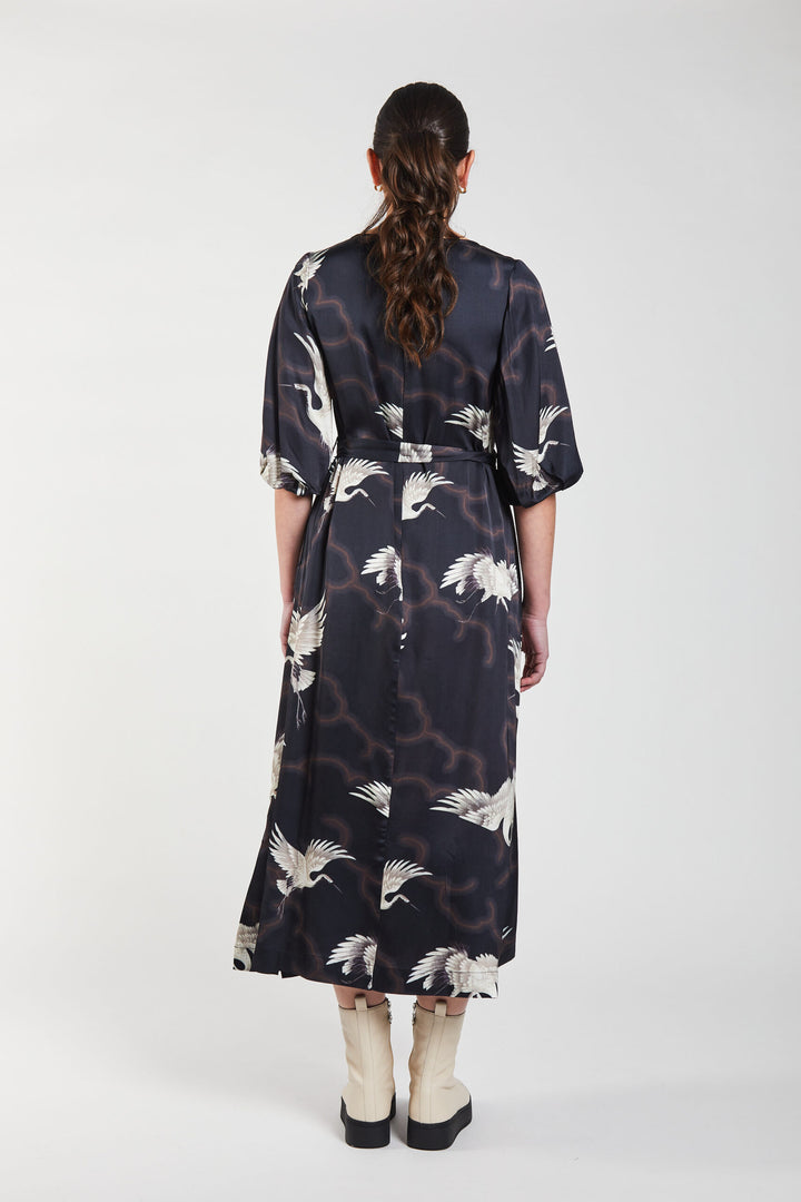 Obi Crane Shift Dress