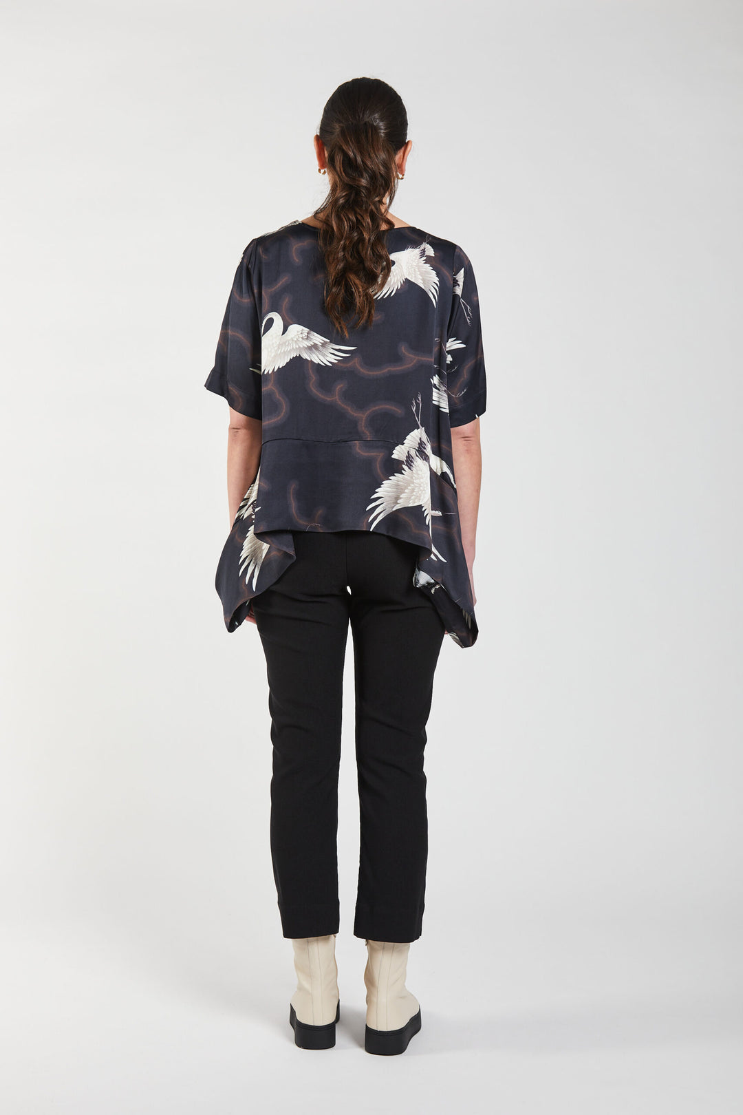 Obi Crane Drape Top